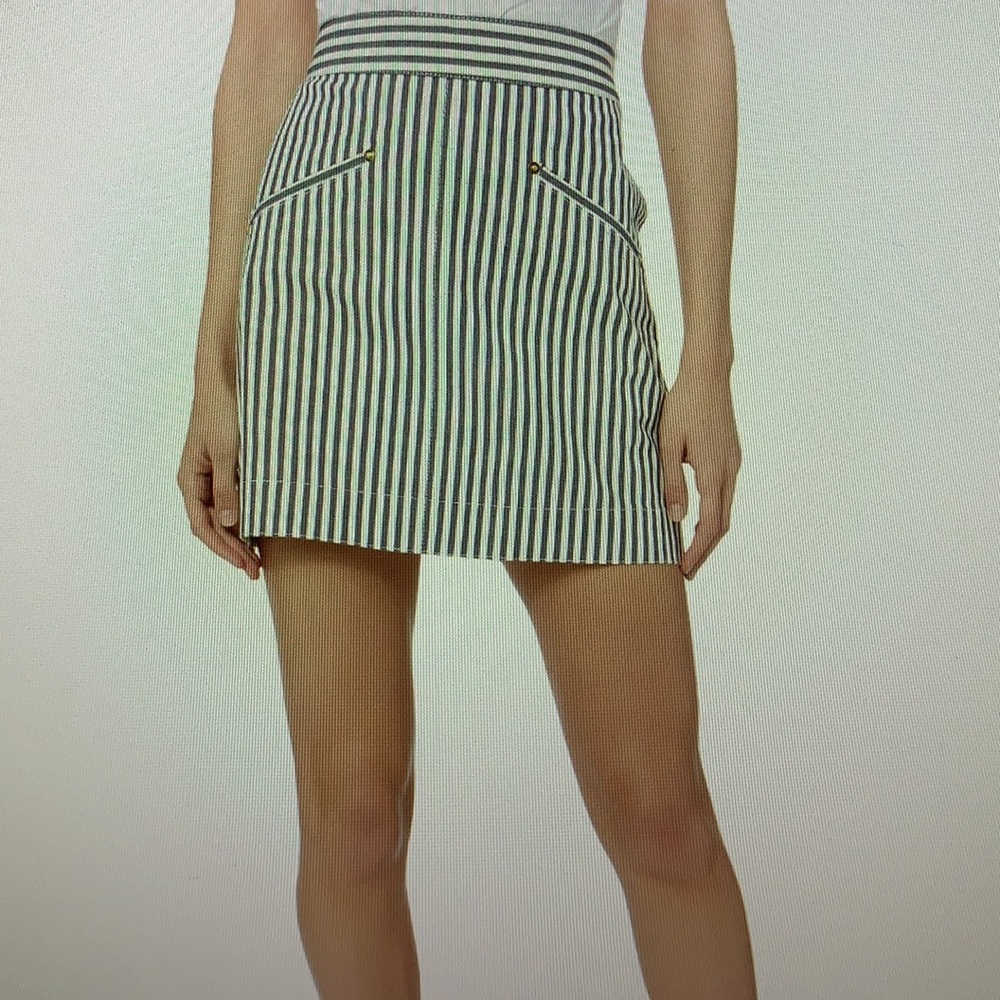 Derek Lam 10 Crosby Striped Mini Skirt NWOT size 2